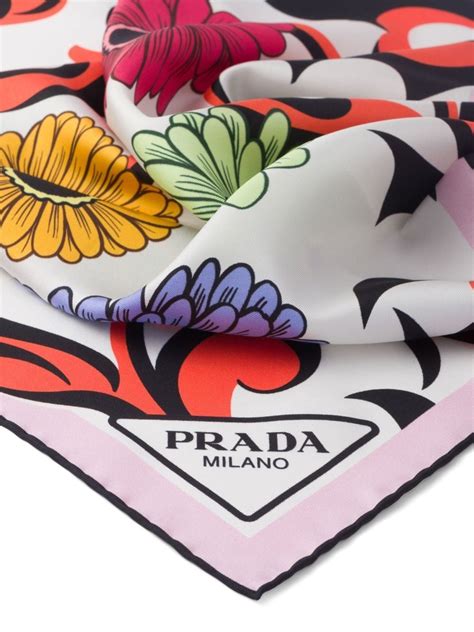 prada twill scarf